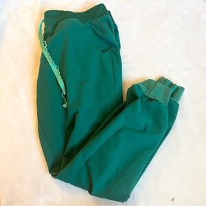 FIGS Zamora Scrub Pants Hunter Green
